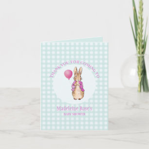 Personalise Peter the rabbit Thank you Card