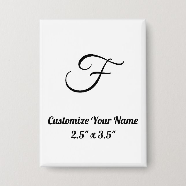  Personalise simple custom 2.5" x 3.5" Rectangle (Front)