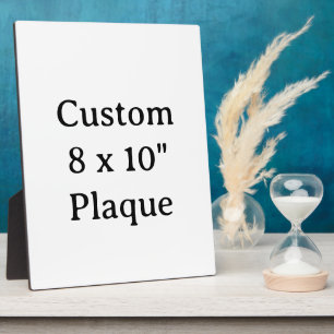 personalise simple custom 8 x 10" Tabletop Plaque