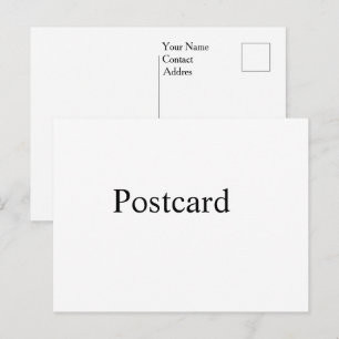 personalise simple custom Signature Matte Postcard
