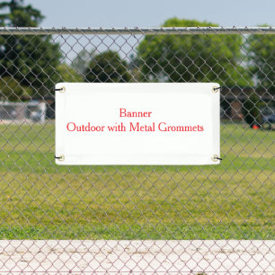 personalise simple Outdoor with Metal Grommets Banner