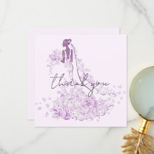 Personalise Upload Photo Bridal Shower Thank you Card