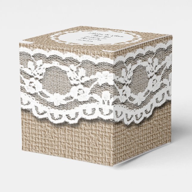 Personalise Wedding Favour Box (Front Side)