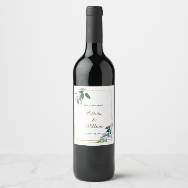 Personalise Wine Lable Wine Label (Front)