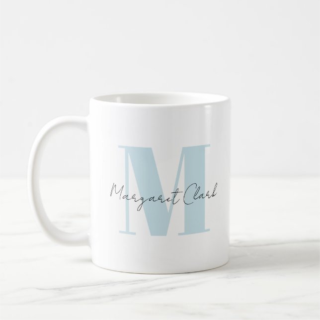 Personalise Your Initial & Name with Calligraphy Coffee Mug (Left)