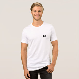 Personalise your initial  Tri-Blend shirt