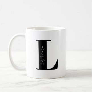 Personalise Your Name Start with Letter L Coffee Mug