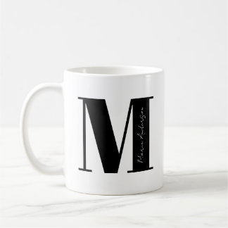 Personalise Your Name Start with Letter M Coffee Mug
