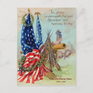 Personaliseable Vintage American  Postcard