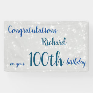 Personalised 100th Birthday Banner