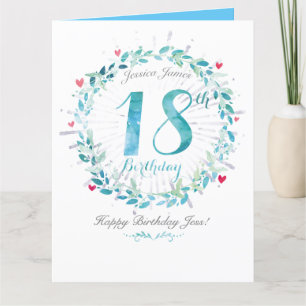 Personalised 18th Birthday Card