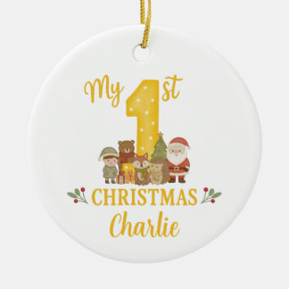 Personalised 1st Christmas Tree Decoration 