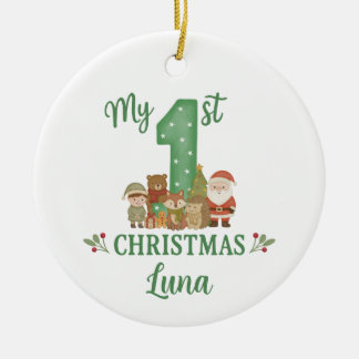 Personalised 1st Christmas Tree Decoration 