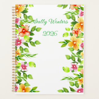 Personalised 2026  Floral Planner