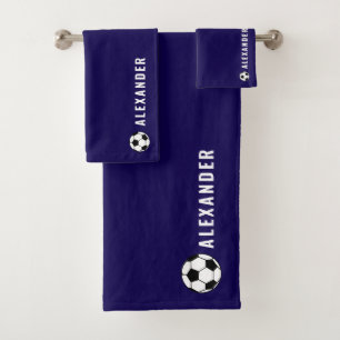 Personalised 3-Piece Sports Towel & Flannel Set
