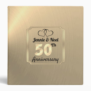 Personalised 50th Anniversary Photo Album Binder