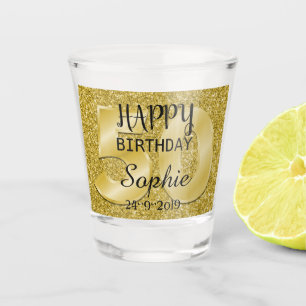 Personalised 50th Birthday Shot Glass
