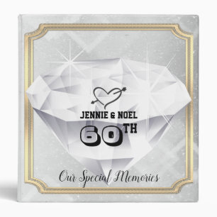 Personalised 60th Anniversary Photo Album Binder