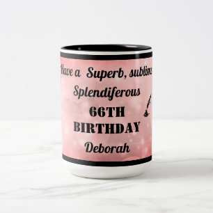 Personalised 66th Birthday Mug