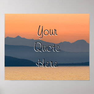 Personalised add your quote poster