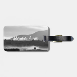 Personalised Adventure Awaits luggage tag