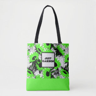 Personalised Allover printed Flower Tote Bag