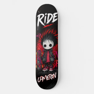 Personalised Anime Emo Graffiti Urban Skateboard