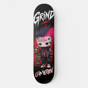 Personalised Anime Punk Graffiti Urban Skateboard 