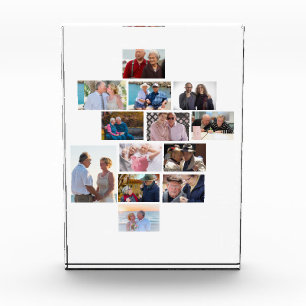 Personalised Anniversary 13 Photo Collage   Block