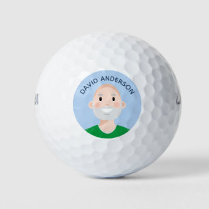 Personalised Avatar editable Golf Balls