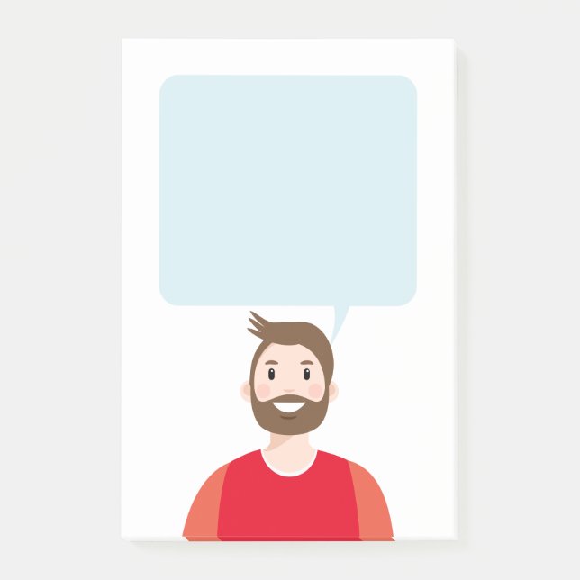 Personalised Avatar Post-it Notes (Front)