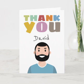 Personalised Avatar Thank You Card