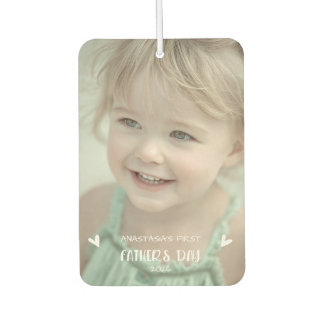 Personalised Baby Photo 1st Father’s Day Air Freshener