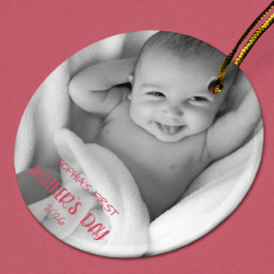 Personalised Baby Photo Ornament 1st Mother’s Day