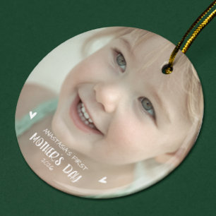 Personalised Baby Photo Ornament 1st Mother’s Day