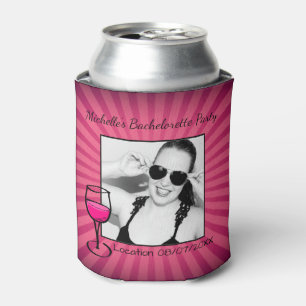 Personalised Bachelorette Custom Photo Frame Can Cooler