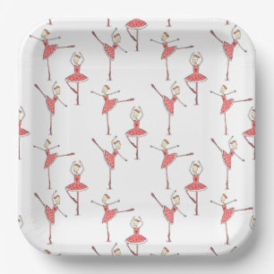 Personalised Ballerina Ballet Dancer Paper Plate