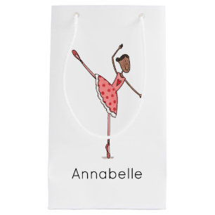 Personalised Ballerina Ballet Dancer Small Gift Bag