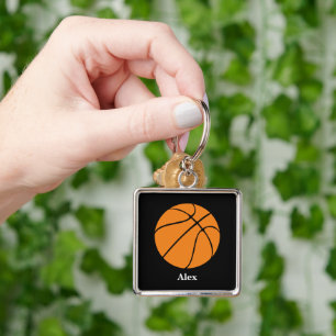 Personalised Basketball keyring, Kids keyring, Keychain