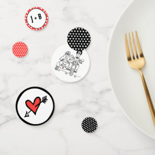 Personalised Biker Motorcycle Wedding Table Confet Confetti