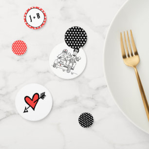 Personalised Biker Motorcycle Wedding Table Confet Confetti