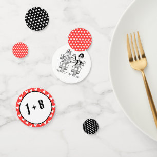 Personalised Biker Motorcycle Wedding Table Confetti