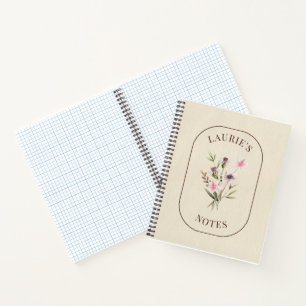 Personalised Birth Flower Notebook