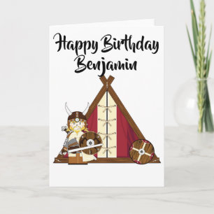 Personalised Birthday Card - Viking Warrior