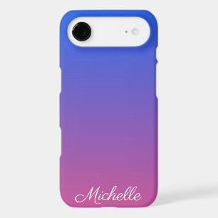 Personalised blue and pink ombre gradient