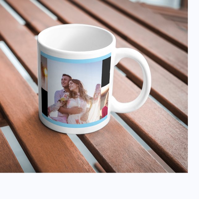 personalised bold vivid valentine`s day  Two-Tone coffee mug (personalised vivid bold valentine`sday gift mog)