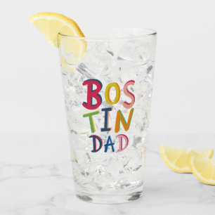 Personalised Bostin Dad Black Country Glass