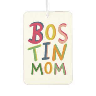 Personalised Bostin Mom Black Country Air Freshener