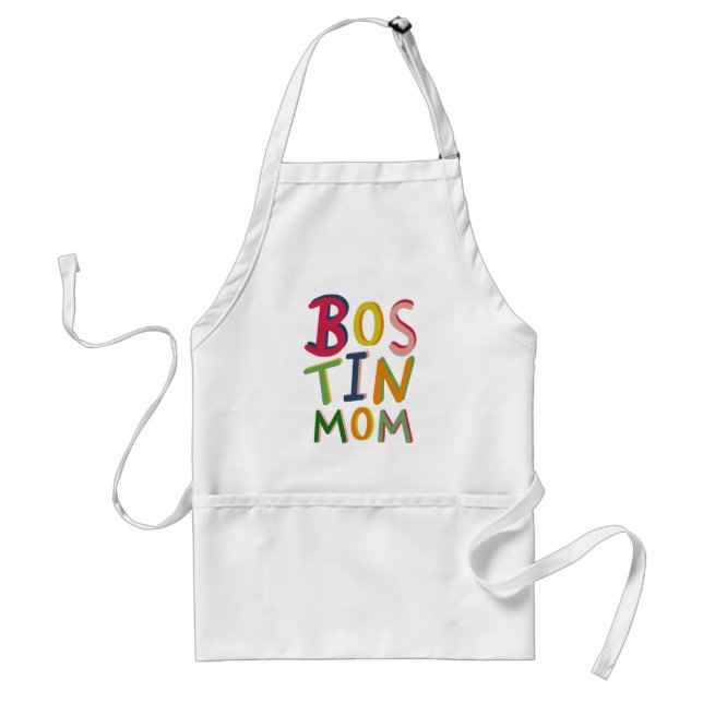 Personalised Bostin Mom Black Country Standard Apron (Front)