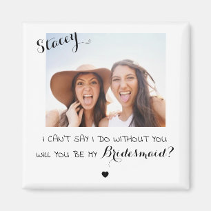Personalised Bridesmaid Magnet